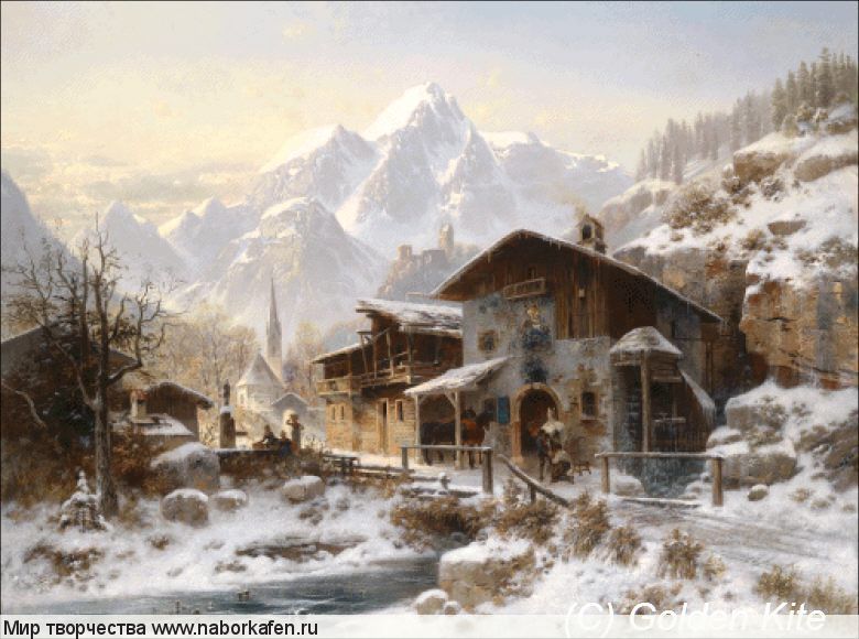 1875 Schmiede im Winter