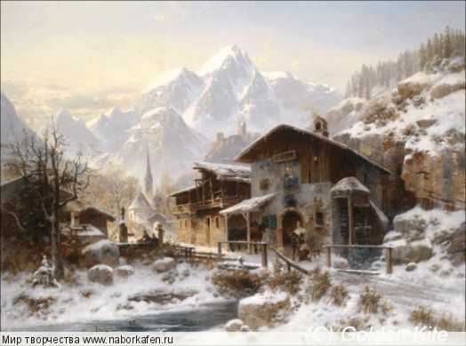 1875 Schmiede im Winter