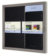 Набор Moleskine Art Collection блокнот для рисования Large нелинованный черный+акварельные карандаши