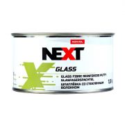 Novol Next Glass Шпатлевка с длинным стекловолокном, объем 1,8кг.