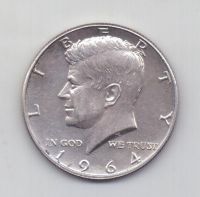 1/2 доллара 1964 года AUNC редкий год США