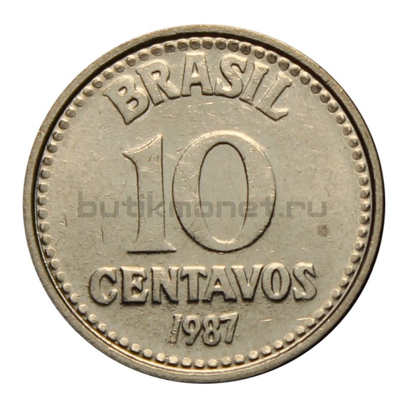 10 сентаво 1987 Бразилия