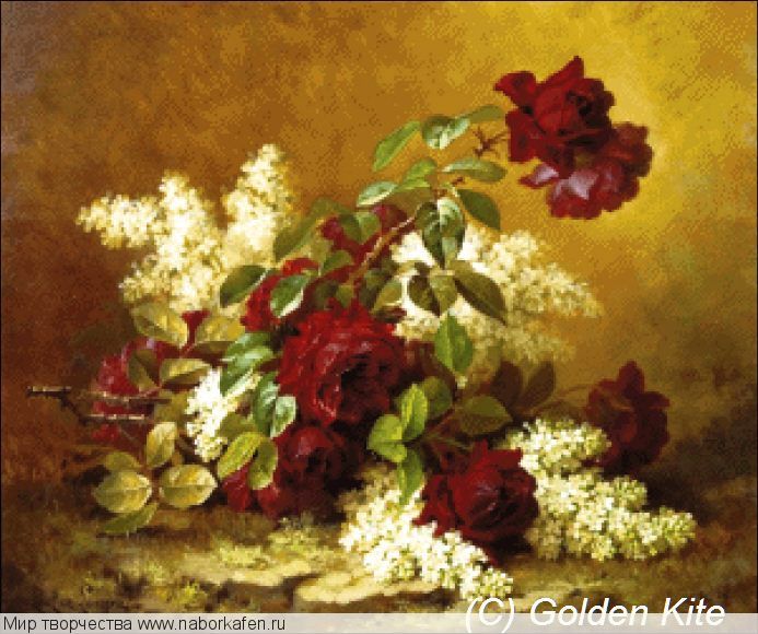 2349 Still Life with Red Roses and Lilacs (medium)