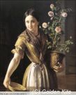 2581 Girl with Roses