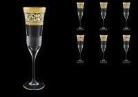 Набор фужеров для шампанского 170 мл "Fiesole Allegro" Golden Light Decor, 6 шт.