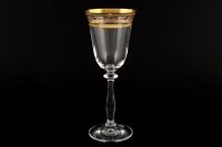Набор бокалов для вина 185 мл Анжела "Золотой Лист", 6 шт.