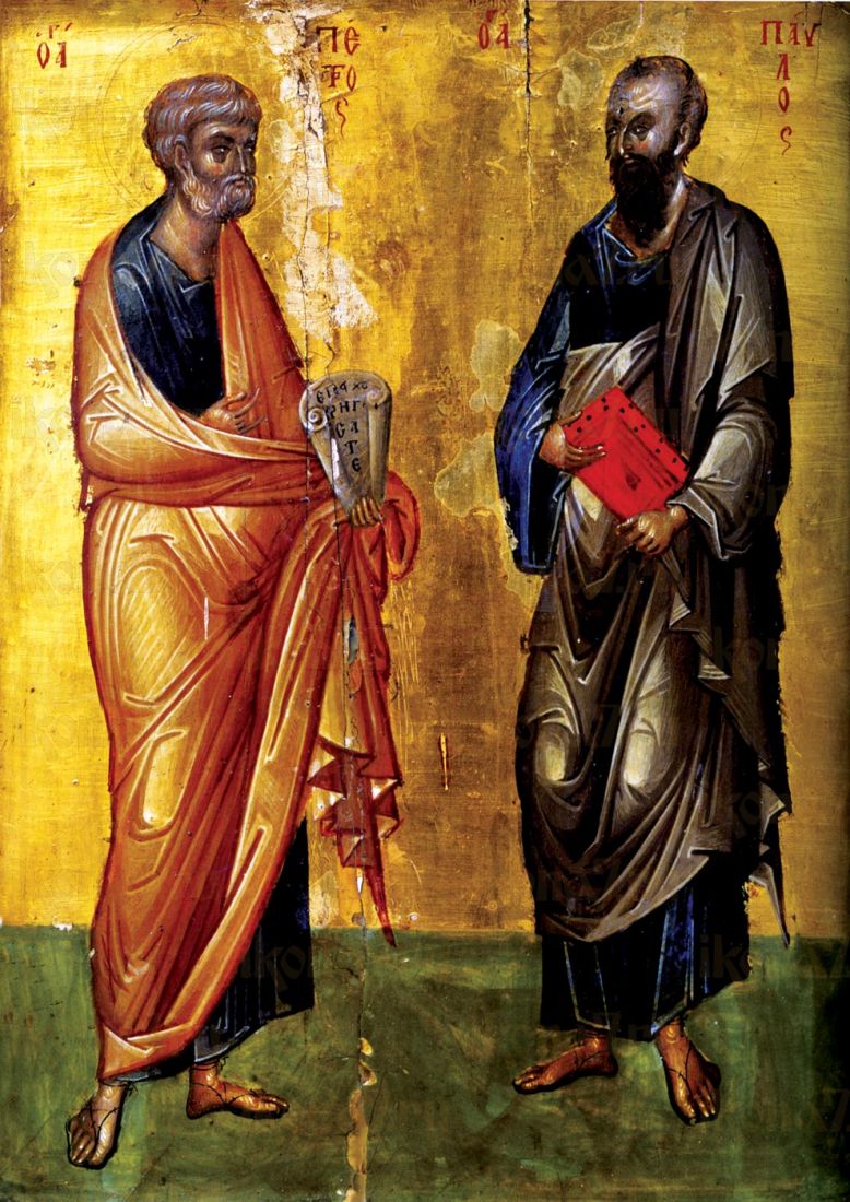 Икона Петр и Павел Византия 14 век