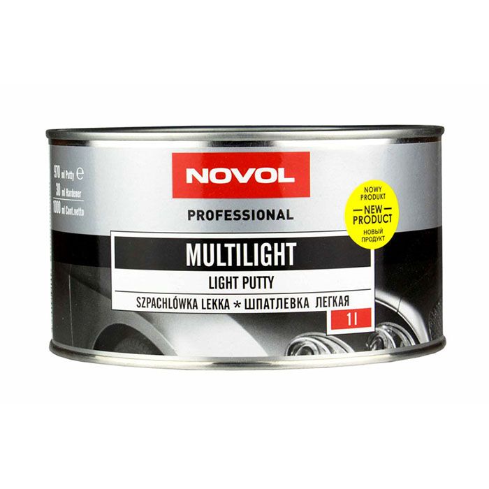 Novol Шпатлевка легкая MULTILIGHT, объем 1л.