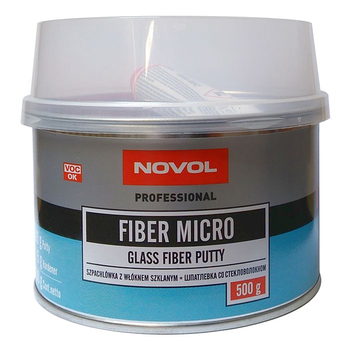 Novol FIBER MICRO Шпатлевка Микро со стекловолокном, объем 500гр.