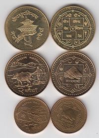 Непал Набор 3 монеты