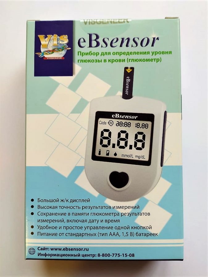 Глюкометр "eBsensor" ,без принадлежностей