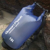 Водонепроницаемый мешок-рюкзак Ocean Pack Outdoor Sport 10 л (цвет синий)
