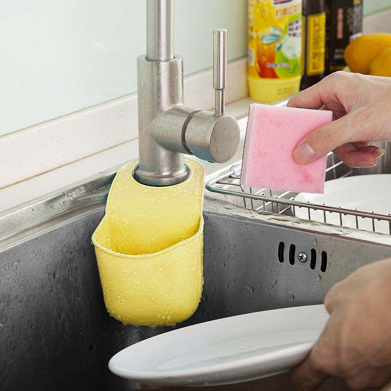 Подвесной Карман Для Раковины Silicone Sink Top Hanger, Цвет Жёлтый