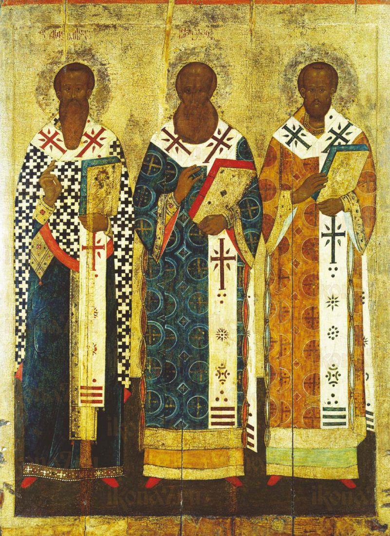 Икона Три Вселенских Святителя
