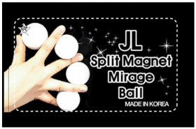 2 inch Split Magnet Mirage Ball 2inch Split Magnet Mirage Ball White by JL White