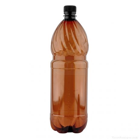 Бутылка ПЭТ темная с крышкой 1 литр