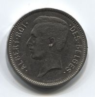 5 франков 1931 года Бельгия DES BELGES