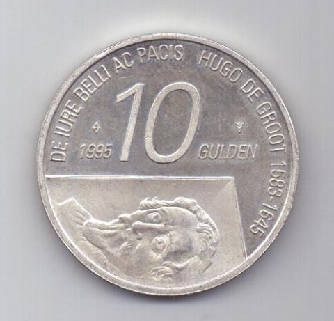 10 гульденов 1995 года UNC Нидерланды