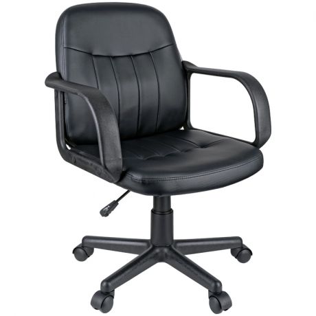 Кресло для компьютера Helmi HL-M01 "Brief", экокожа черная