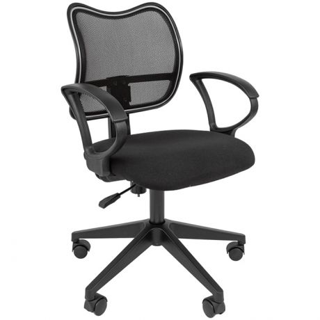 Офисное кресло для компьютера Chairman 450 LT, ткань C-3 черная/сетка