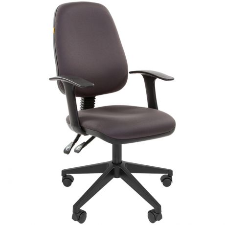 Кресло для компьютера Chairman 661 PL (SL), ткань темно-серая, механизм качания спинки