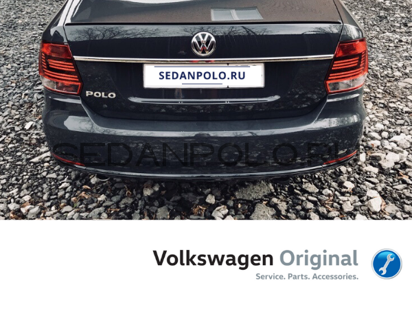 Хром молдинг крышки багажника Volkswagen Polo Sedan Рестайлинг