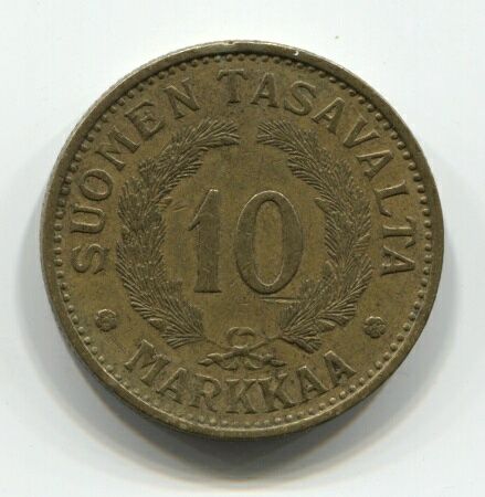 10 марок 1938 года Финляндия