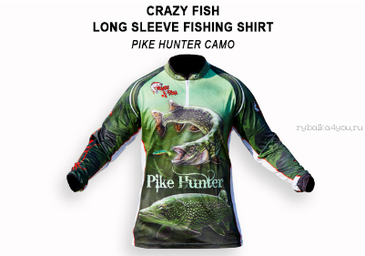 Реглан CRAZY FISH Pike Hunter цвет: camo