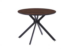 Стол обеденный BELLA 100 (2) черный, HPL пластик палисандр dark wood