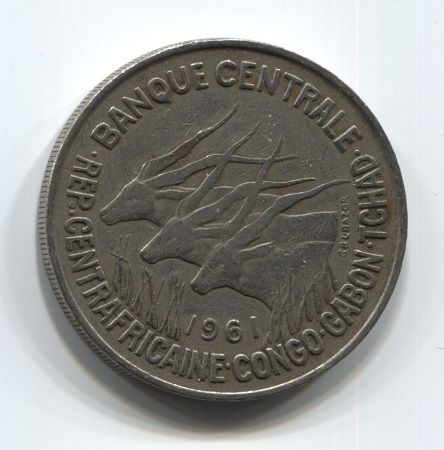 50 франков 1961 года Экваториальная Африка
