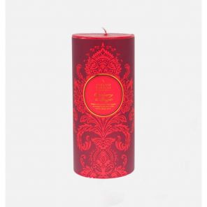 Шотландская ароматическая свеча-колонна  "Клюква с имбирём" CRANBERRY AND GINGER PILLAR CANDLE.