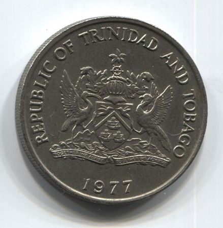 50 центов 1977 года Тринидад и Тобаго, XF+