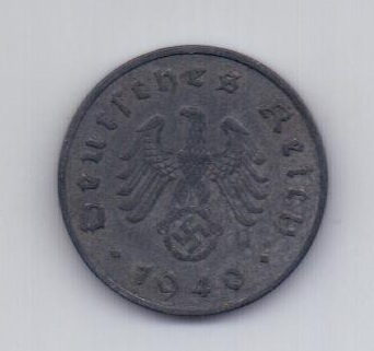 10 пфеннигов 1940 года AUNC Германия