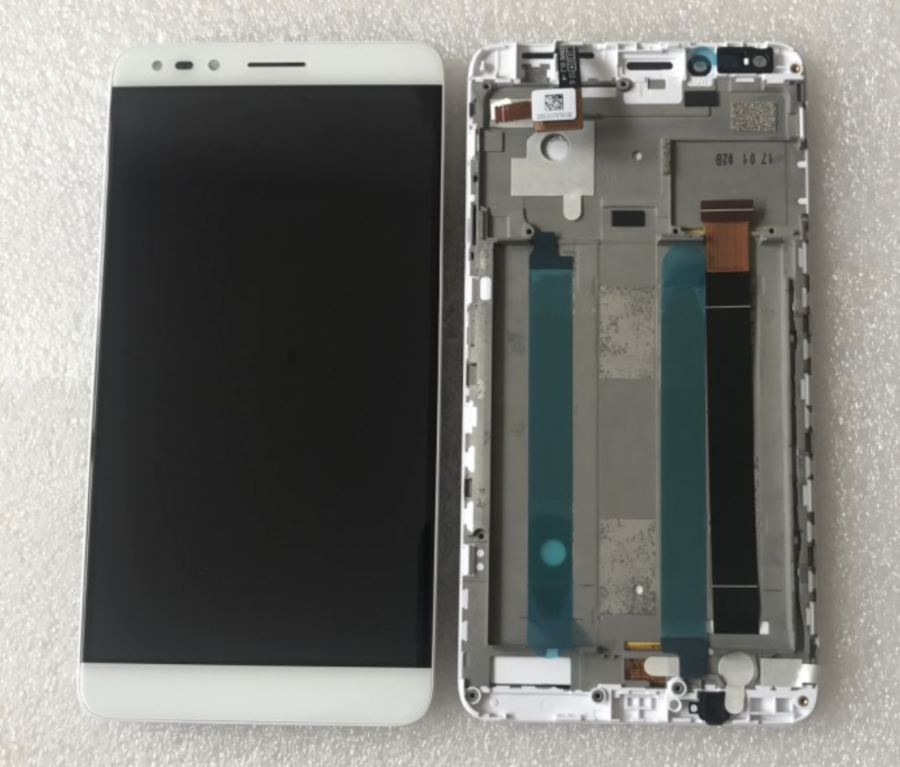 LCD (Дисплей) Alcatel 7070X Pop 4 (в сборе с тачскрином) (в раме) (white) Оригинал