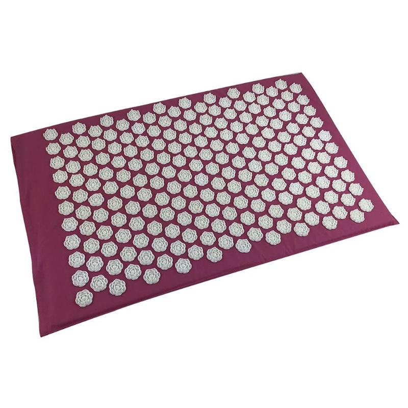 Акупунктурный массажный коврик Acupressure Mat (цвет фуксия)