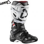 Ботинки Leatt GPX 5.5 FlexLock, Черно-белые