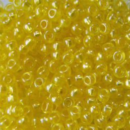 Бисер чешский 08386 прозрачный желтый жемчужная линия внутри Preciosa 1 сорт купить оптом