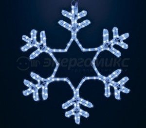 Фигура (дюралайт) ''Снежинка'' 180LED, 55*55см, синий, IP44 Neon-Night 501-335