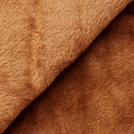 Ткань плюш трикотажный коричневый 48х38 см УЦЕНКА