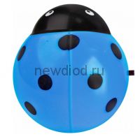 Ночник светодиодный NLA 07-BB ЖУЧОК синий с выключателем 230В IN HOME