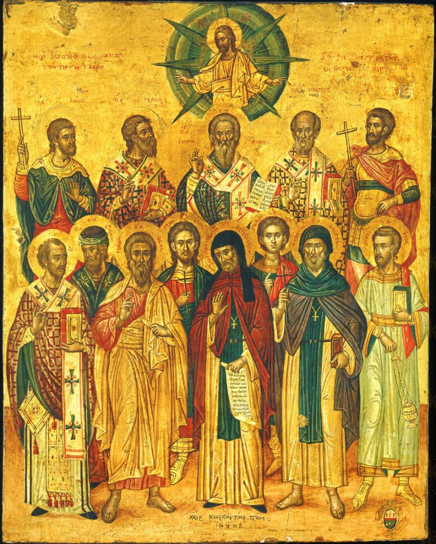Икона Адрианопольские святые (рукописная)
