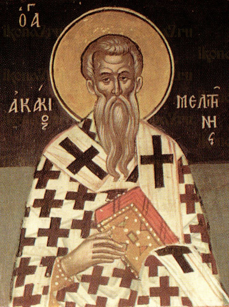Икона Акакий Мелитинский преподобный (рукописная)