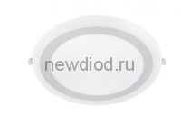Панель светодиодная круглая встраиваемая RLP-BL 24Вт 230В 4000К 1440Лм 245мм с подсветкой белая IP20