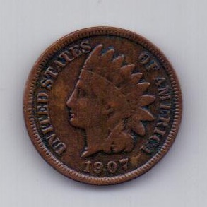 1 цент 1907 года США
