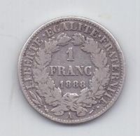 1 франк 1888 года Франция