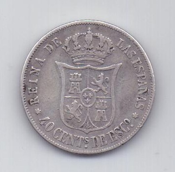 40 сантимов 1866 года Испания