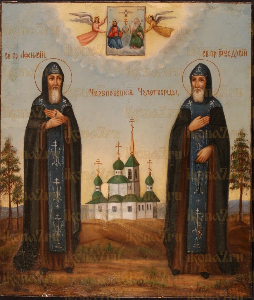 Икона Афанасий Череповецкий преподобный (рукописная)