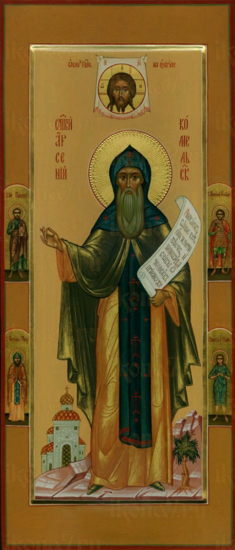 Икона Арсений Коневский преподобный (рукописная)