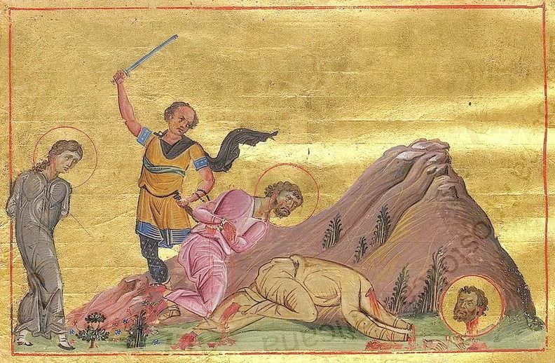 Икона Асклиада Маркианопольская мученица (рукописная)