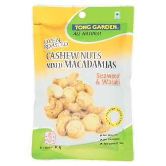 Смесь орехов кешью и макадамия с васаби Tong Garden Seaweed & Wasabi 85 гр